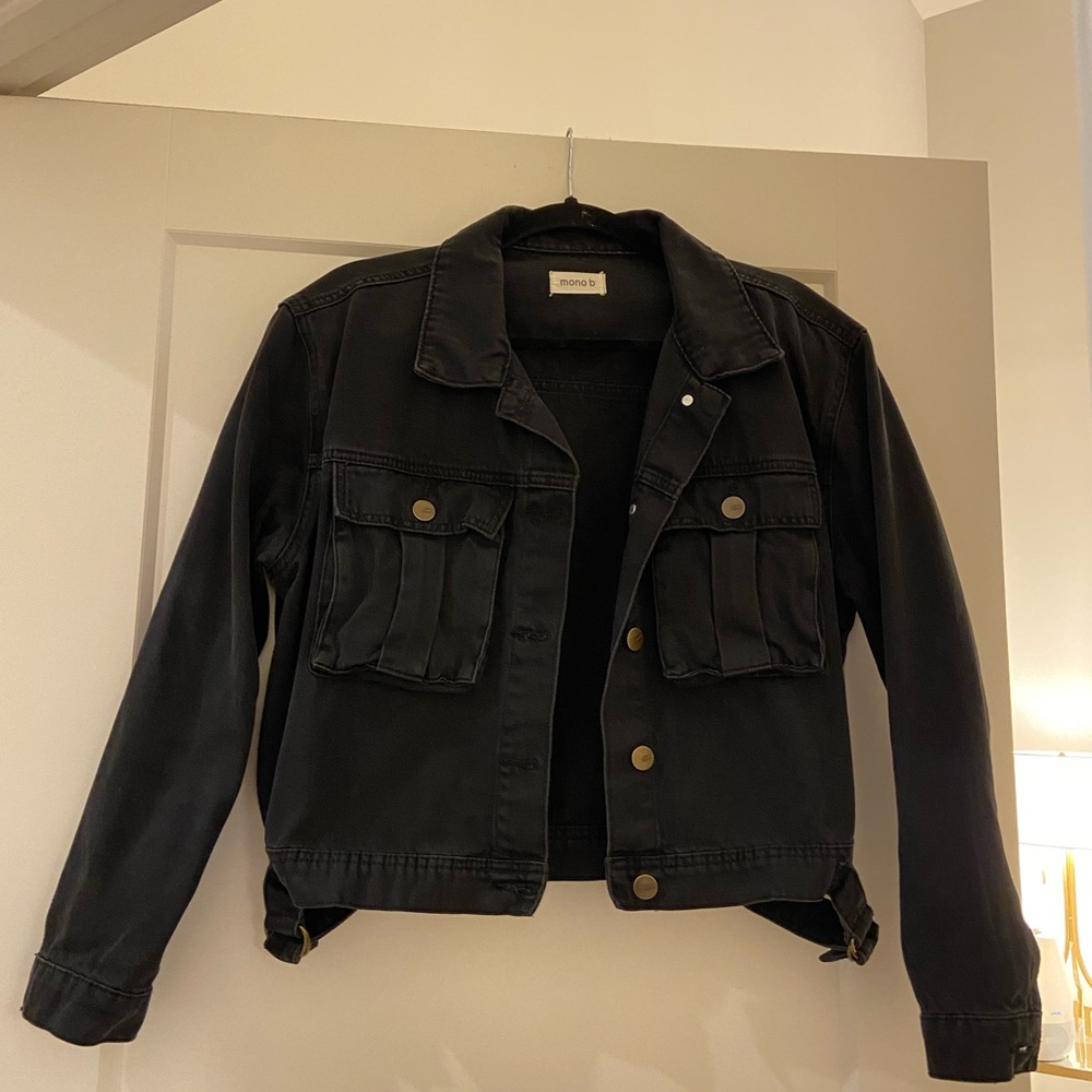MONO B Black Denim Jacket